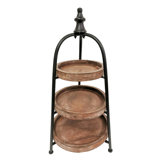 Three Tiered Solid Wood Shelf