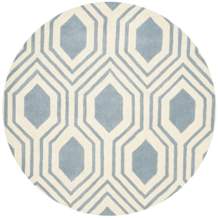 Deedie Hand Tufted Wool Geometric Rug