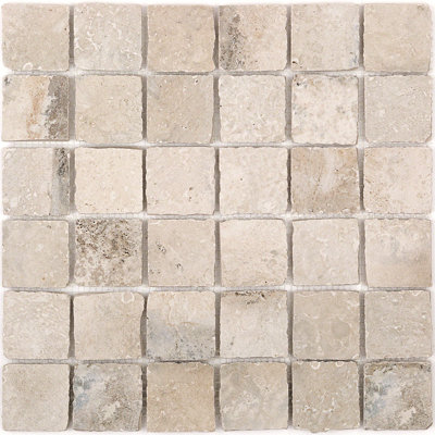 Carreau de mosaïque pour mur et plancher en porcelaine 2 po x 2 po Alcazar