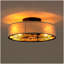Ventilateur de plafond 20 pouces en tissu de style campagnard avec télécommande pour salon, chambre à coucher et cuisine - NON INCLUS