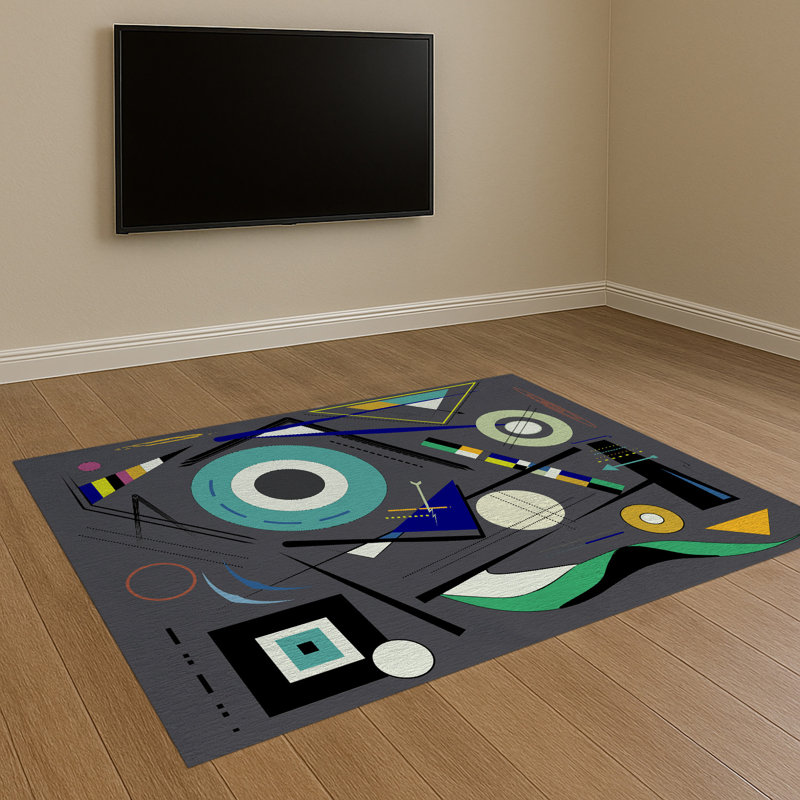 Abstract Area Rug, Rectangle 155 x 230 cm