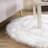 Diller White Faux Sheepskin Fur Machine Washable Shag Fluffy Area Rug-1605848128