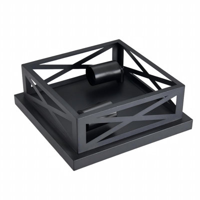 Industrial Square Cage Flush Mount Ceiling Light