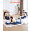 VEVOR Reclining and Adjustable Backrest-Height Floor Game Chair
