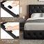 Upholstered Bed Frame with Drawer Storage-370691895-380821006