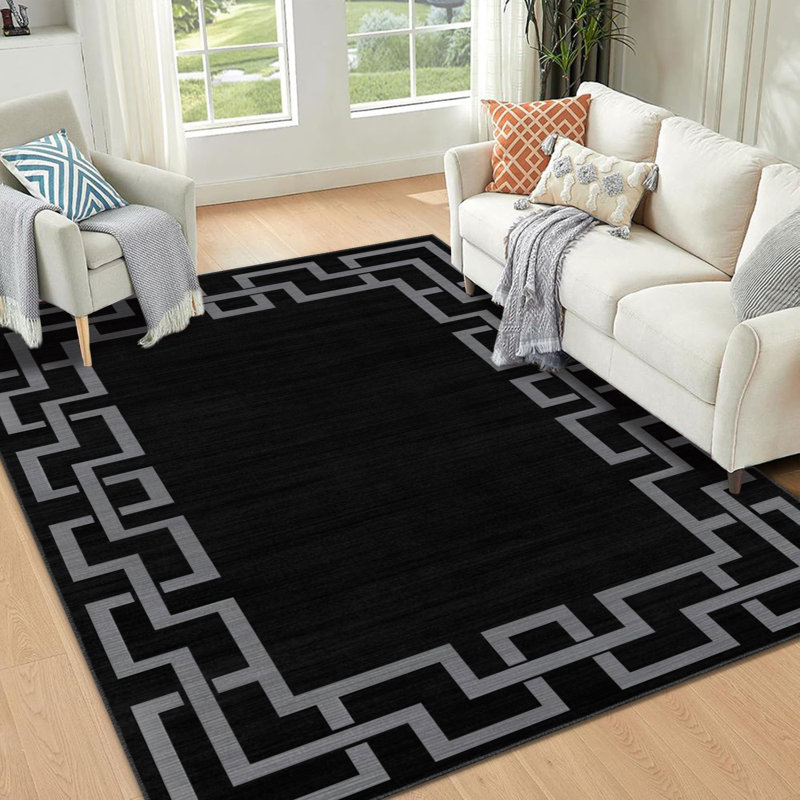 Modern Printed Area Rugs Soft Durable Non-Slip Carpet , Rectangle 120 x 170 cm