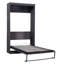 Lit simple avec armoire grise pour rangement pliant et rangement, garde-robe, 3 grands tiroirs-209034109