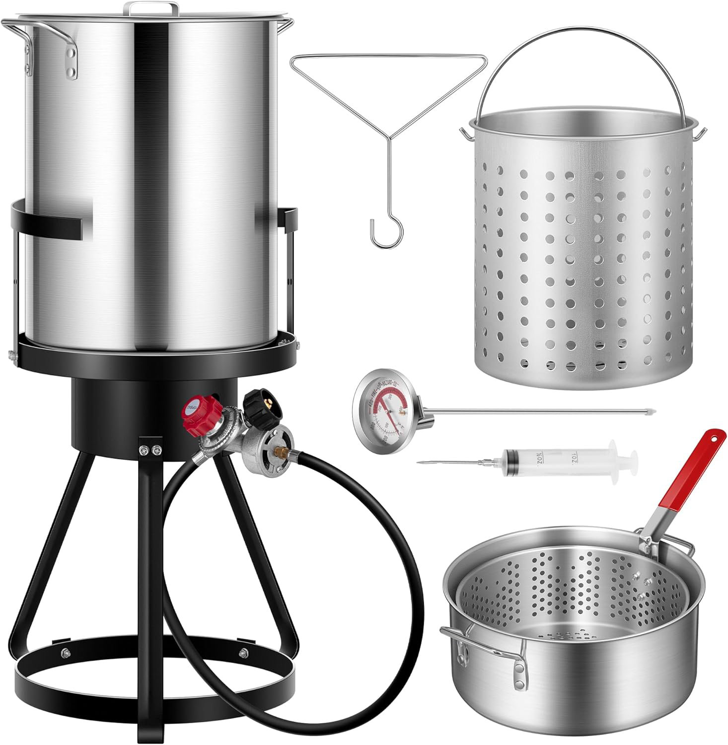 VIVOHOME Turkey Fryer And Fish Fryer Set With Outdoor Propane