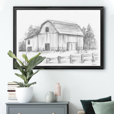 " Black & White Barn Study "