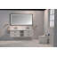 Miroir de salle de bain à DEL, cadre en aluminium, miroir de meuble-lavabo mural-412184869