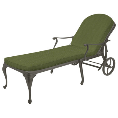 Provance Cast Outdoor Chaise Lounge Wheels Included
