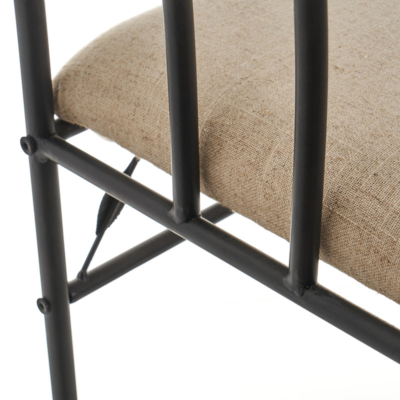 Newburgh Steel Bench, Black