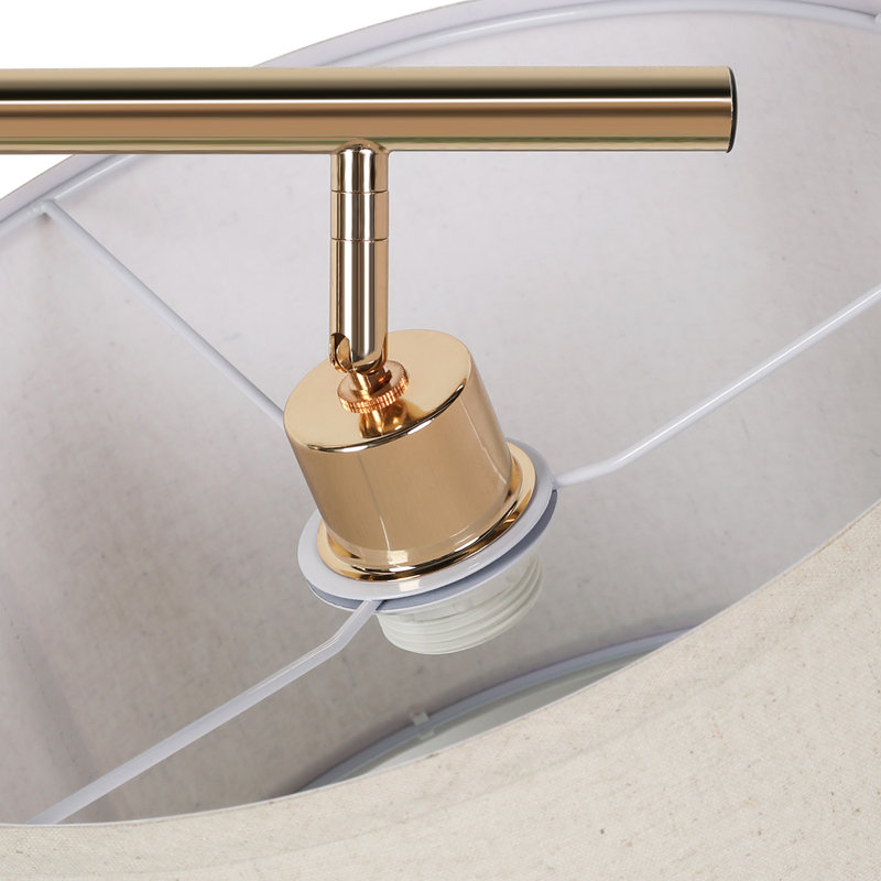 Lampe sur pied traditionnelle 60,6 po Calaver, Or