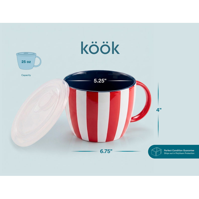 Tasses à soupe - ensemble de 2 - Patriot, Rouge / blanc / bleu marine