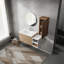 Meuble-lavabo mural sophistiqué avec caractéristiques pratiques