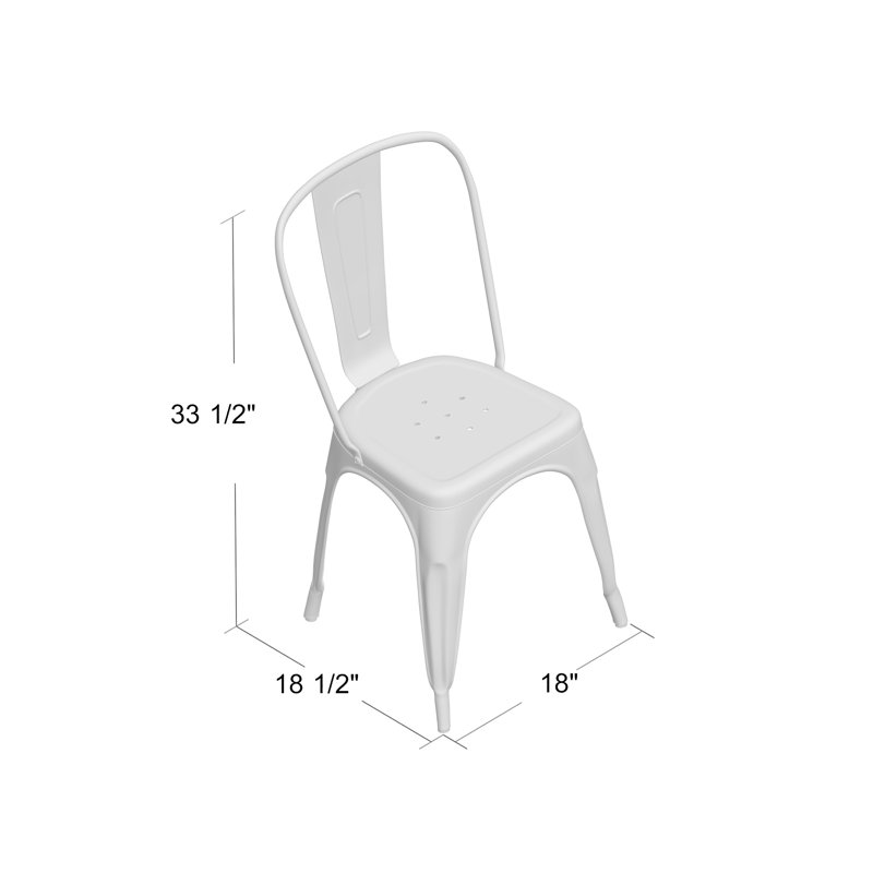 Chaise d'appoint Jonina, Blanc antique