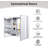 Aderholt LED Aluminum Two-Door Medicine Cabinet with Mirrored Doors, Adjustable Shelves, Adjustable Color Temperature & Brightness, Anti-Fog Function, Built-in Display for Date, Time, and Temperature-1989050991