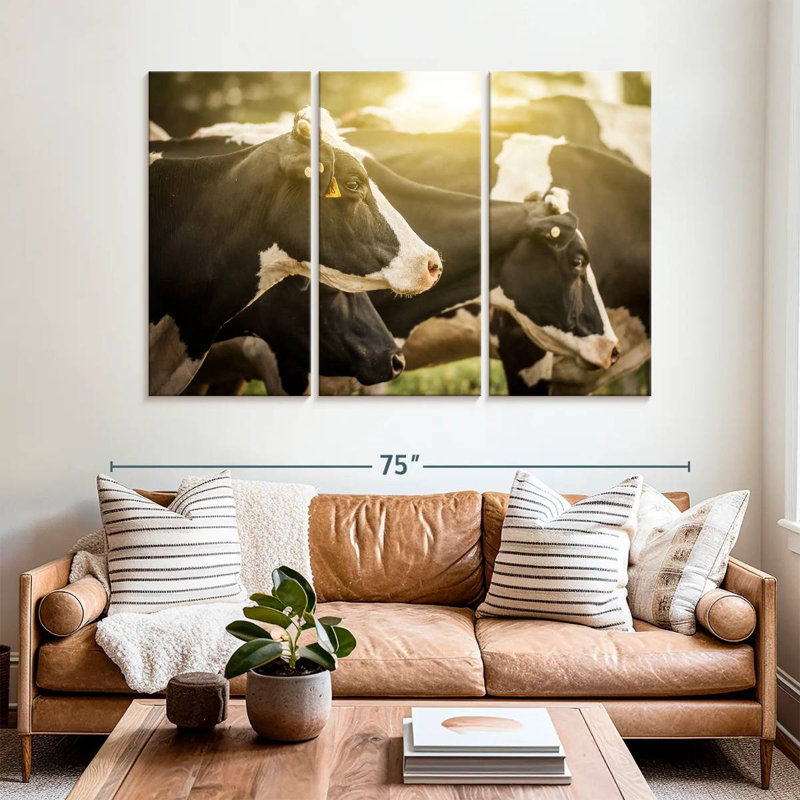 Brampt Holsteins Cows, 42" H x 65" W