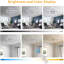 5-Light 60cm Modern Ceiling Light, Dimmable LED Flush Mount with Remote, Squares Acrylic Chandelier-1133711759