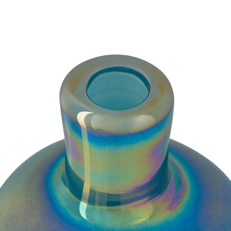 Vase en verre 5 "Opaline, Bleu / gris