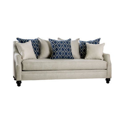 Cao 90" Chenille Recessed Arm Sofa by Darby Home Co