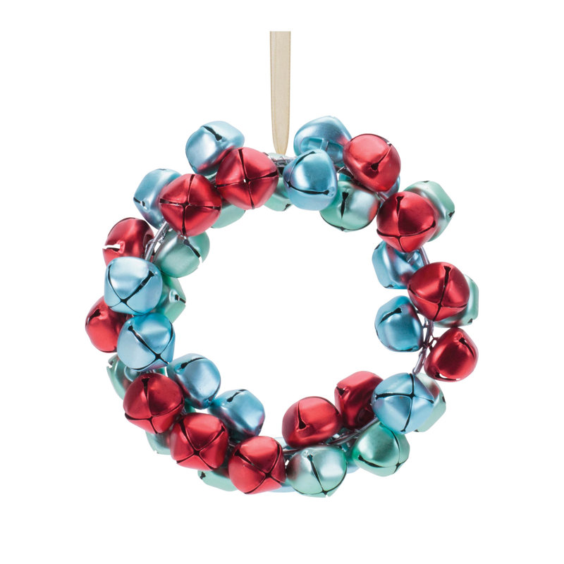 Ornement en forme de couronne de cloche en métal (ensemble de 12)