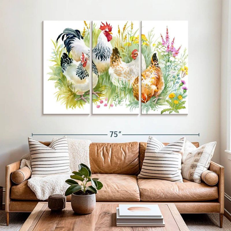 Chicken Posse, 42" H x 65" W
