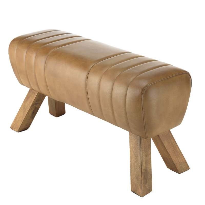Alphon Leather Upholstered Bench