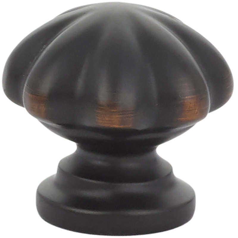 Poignée d'armoire Emtek Melon, Bronze huilé, H 1,25 po x l 1,25 po x P 1,25 po
