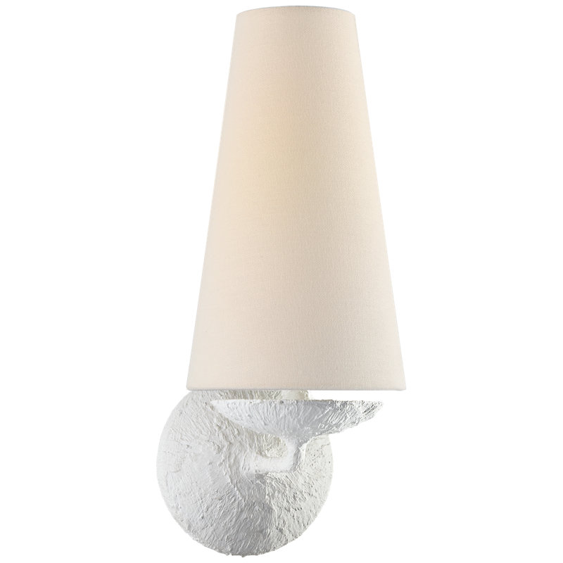 AERIN Fontaine Single Sconce, Plaster
