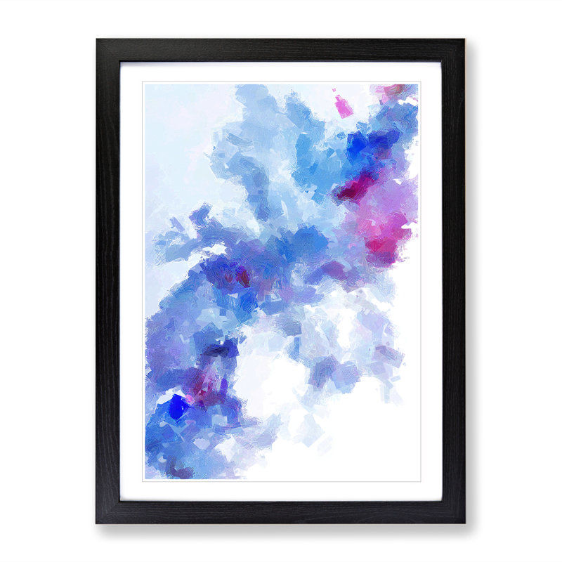 Become One Abstract - Wall Art, White, Black, 64cm H x 46cm W x 2cm D