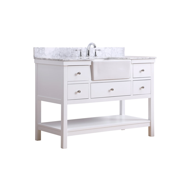 Ensemble de meuble-lavabo simple 48 po Moton, Blanc