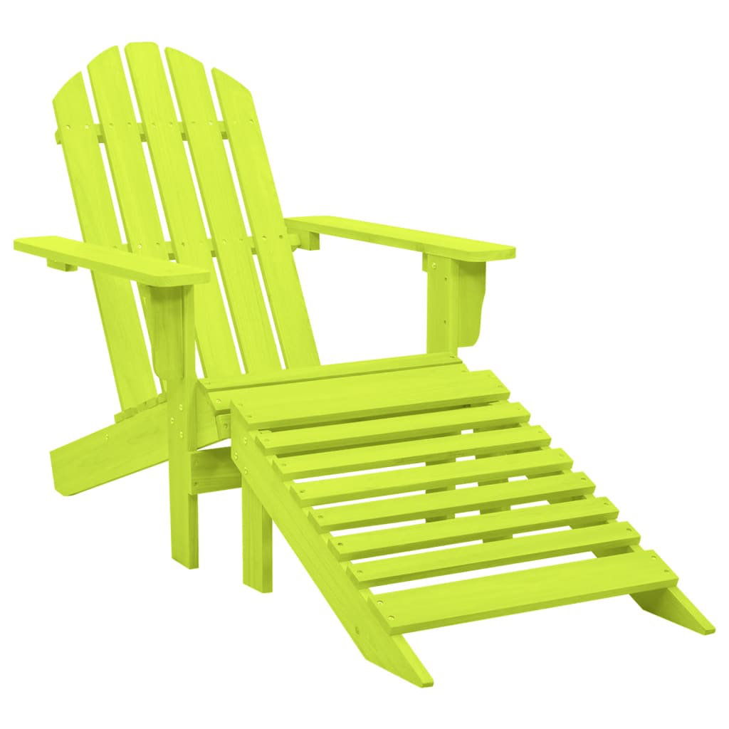 Adirondack-Stuhl Bentlee mit Hocker