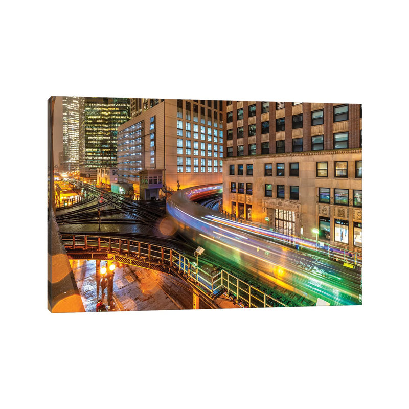 Chicago Loop V 1 Piece Wrapped Canvas Wall Art, 101.6 cm H x 66.04 cm W x 1.91 cm D