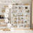 Huckins Standard Bookcase with Adjustable Shelves, 71.2" H x 63.4" W Modern Wood Storage Shelf-112500248