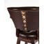Trophy Swivel Upholstered Stool with Solid Wood Frame-61558326-61924289