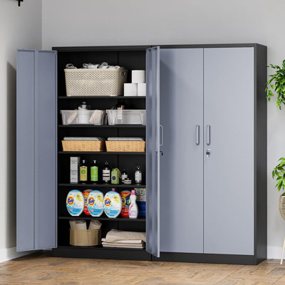 Metal Single Storage Cabinet ( 72'' H X 36'' W X 18'' D)