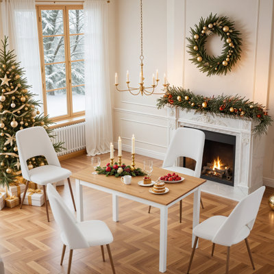 Solid Pine Wood Dining Table