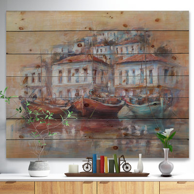 «Calm Sea with Boat», impression