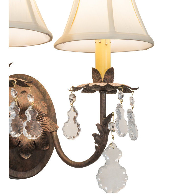 Crystal 2 - Light Candle Wall Light