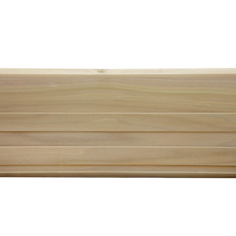 Ornamental Mouldings .625 in. D x 4.5 in. W x 92 in. L Unfinished Poplar Wood Beckett Crown Moulding