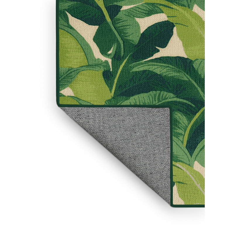  Tapis hawaïen lavable de bananiers, Rectangle 5 pi x 7 pi