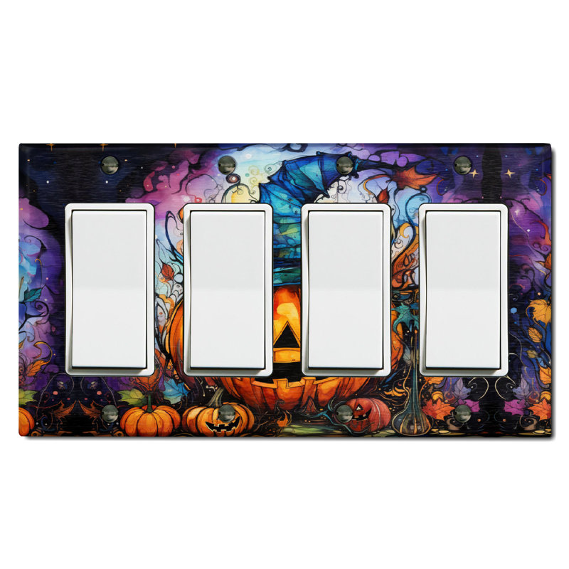 Figurine murale d'Halloween festive et citrouille d'Halloween