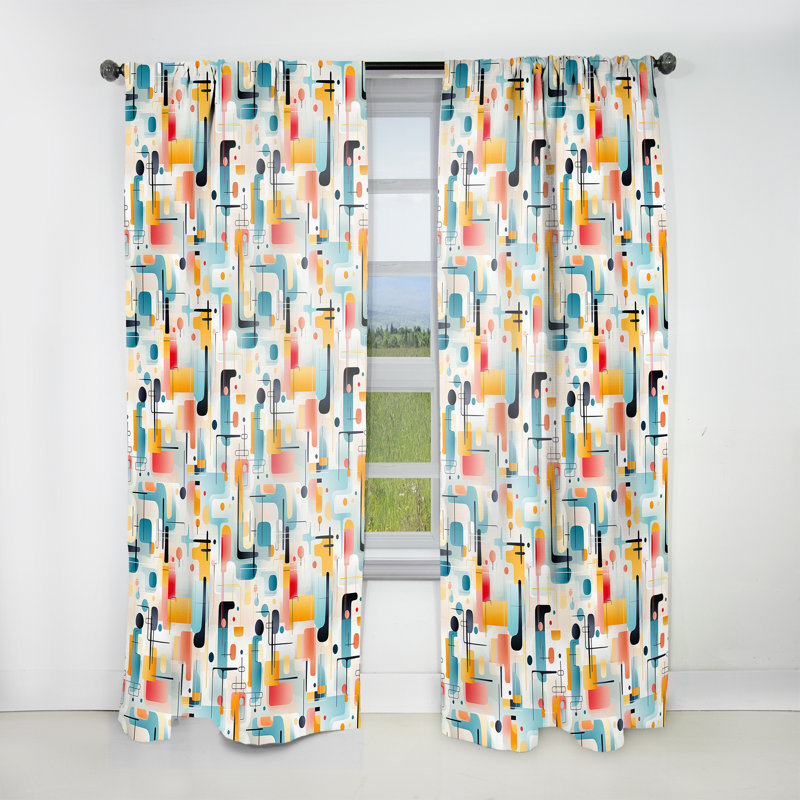 Rideau en velours moderne Urban Tranquility V - obscurcissant - 1 panneau, L 52 po x L 120 po