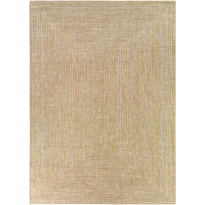 Tapis intérieur / extérieur moderne taupe Clemens