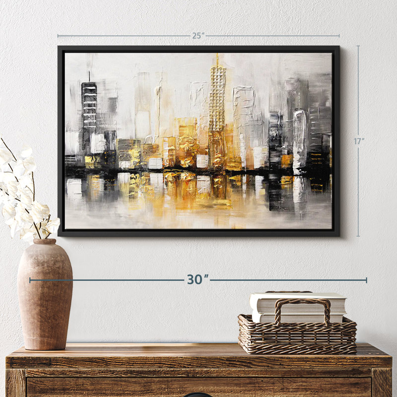 City View I Canvas Print, 17" H x 25" W