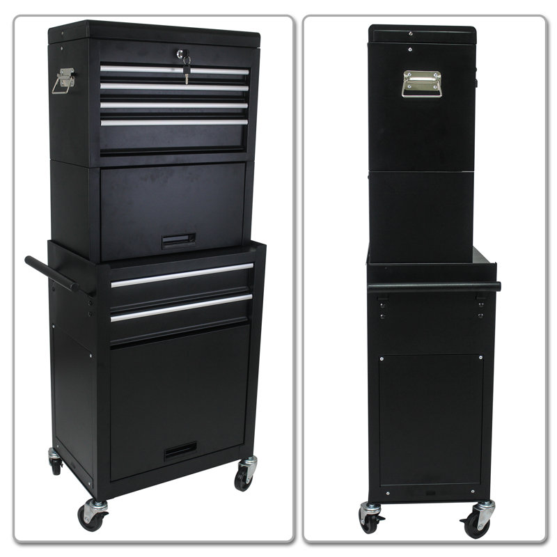 Armoire à outils à 6 tiroirs de 20,86 W polyvalente et pratique avec cadre en métal pour un usage en atelier ou à la maison