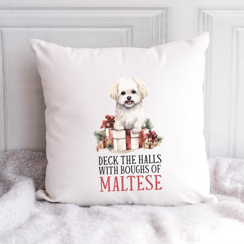 Coussin décoratif 09_maltese, 20 po x 20 po
