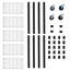 Heavy Duty 5 Tier Removable Metal Storage Shelving Unit With Thickened Wire