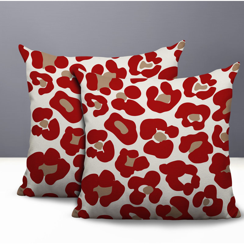 Coussin intérieur / extérieur Davi, 18x18, Red